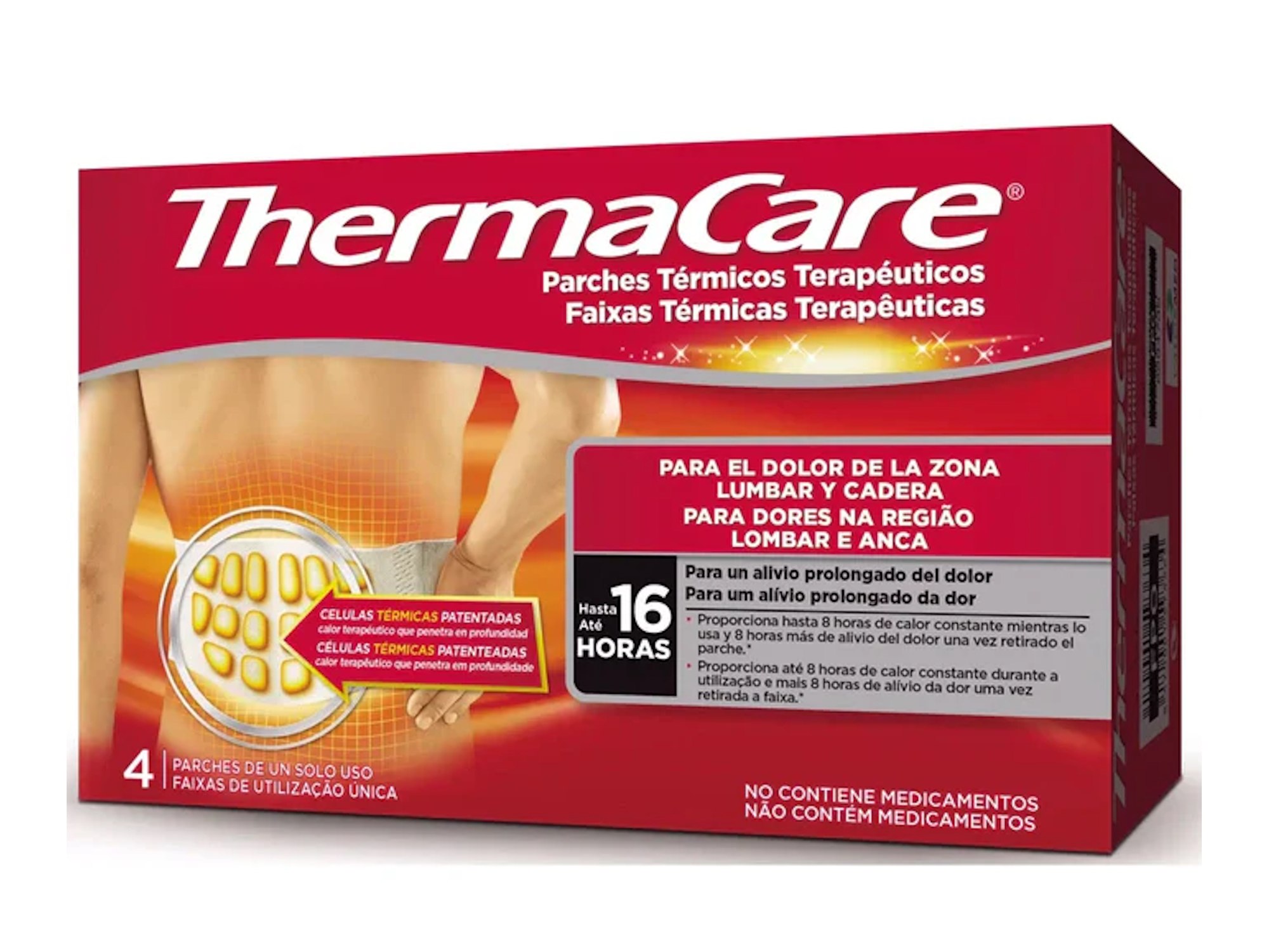 ThermaCare Parche Térmico Lumbar y Cadera 4u
