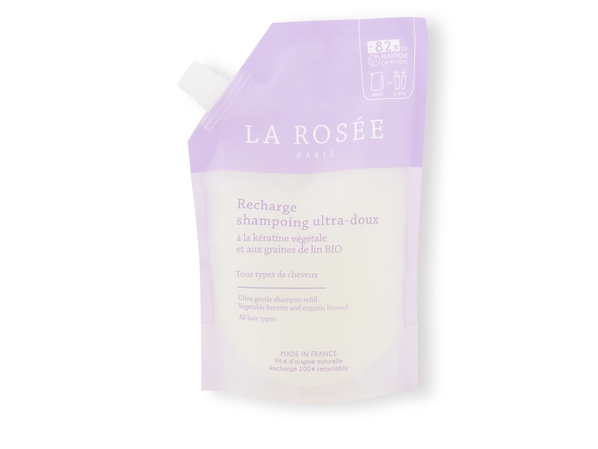 La Rosee Champú Ultra Suave Ecorecarga 400ml 