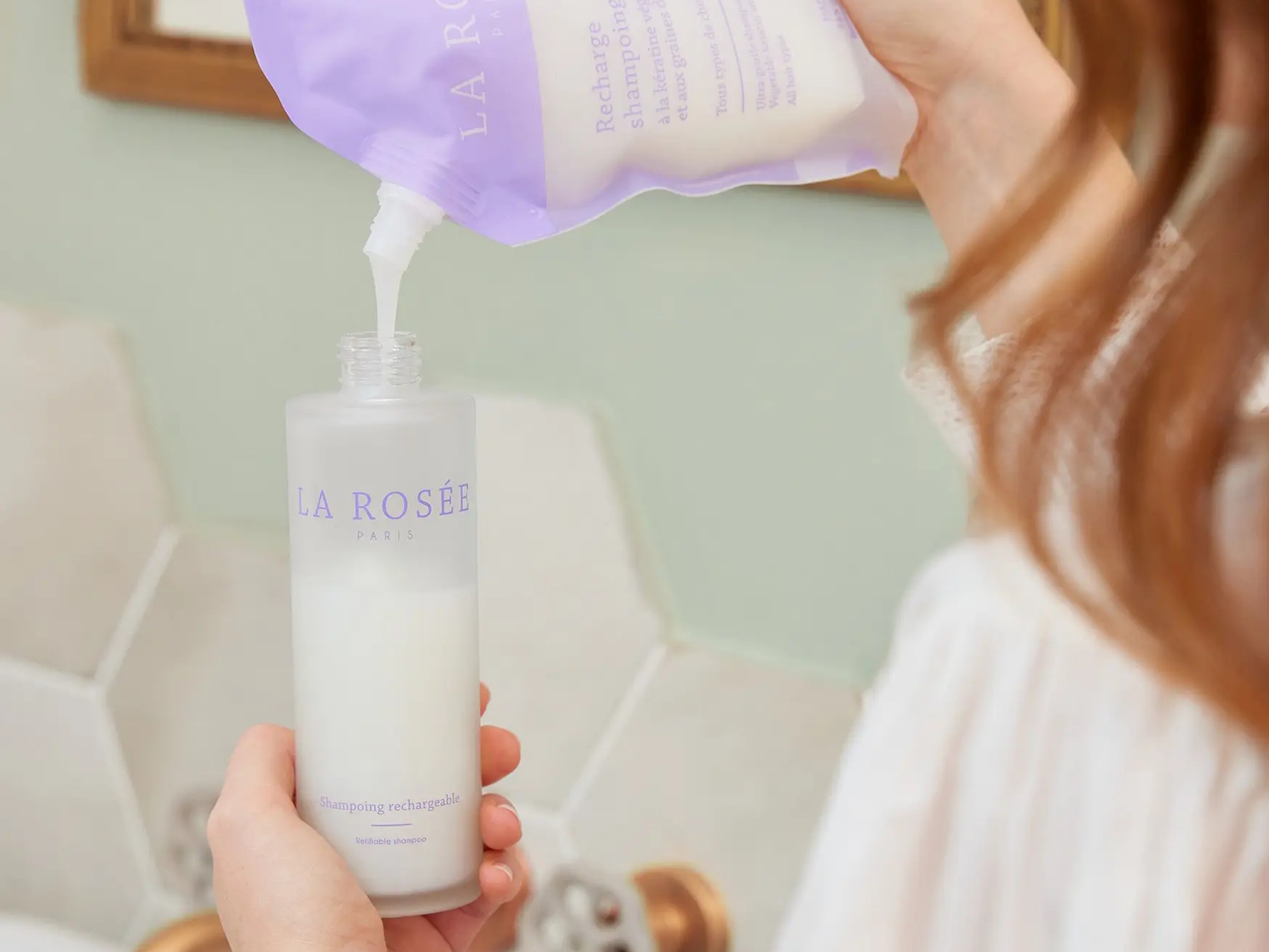 La Rosee Botella de Vidrio Ecorecargable 200ml