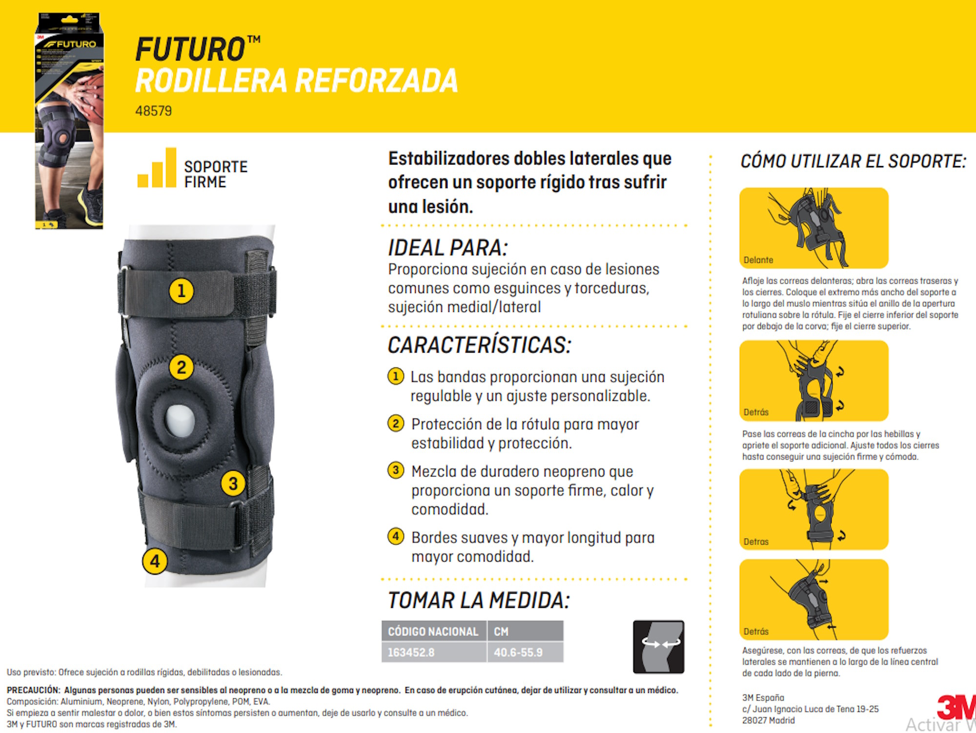 Futuro™ Rodillera Reforzada Sport Ajustable