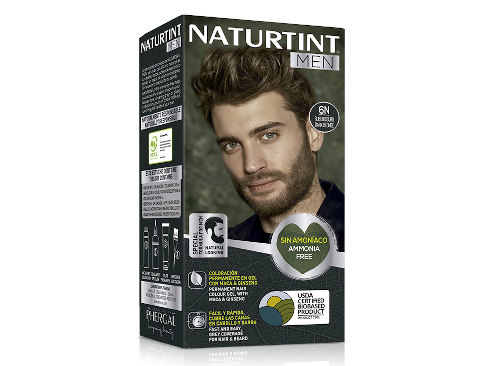 Naturtint Coloración Permanente Men 6N Rubio Oscuro