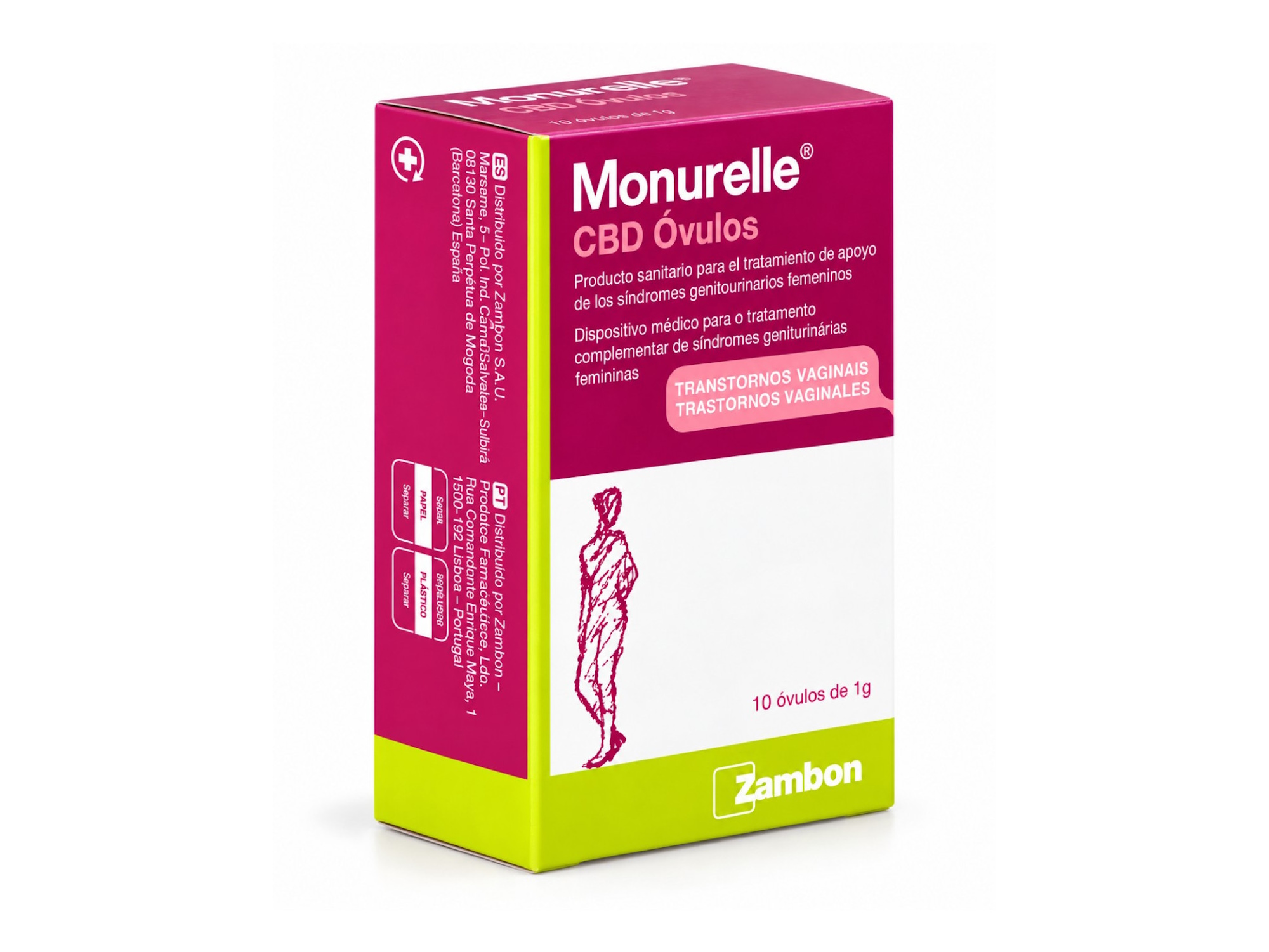 Monurelle CBD Óvulos Vaginales 10u