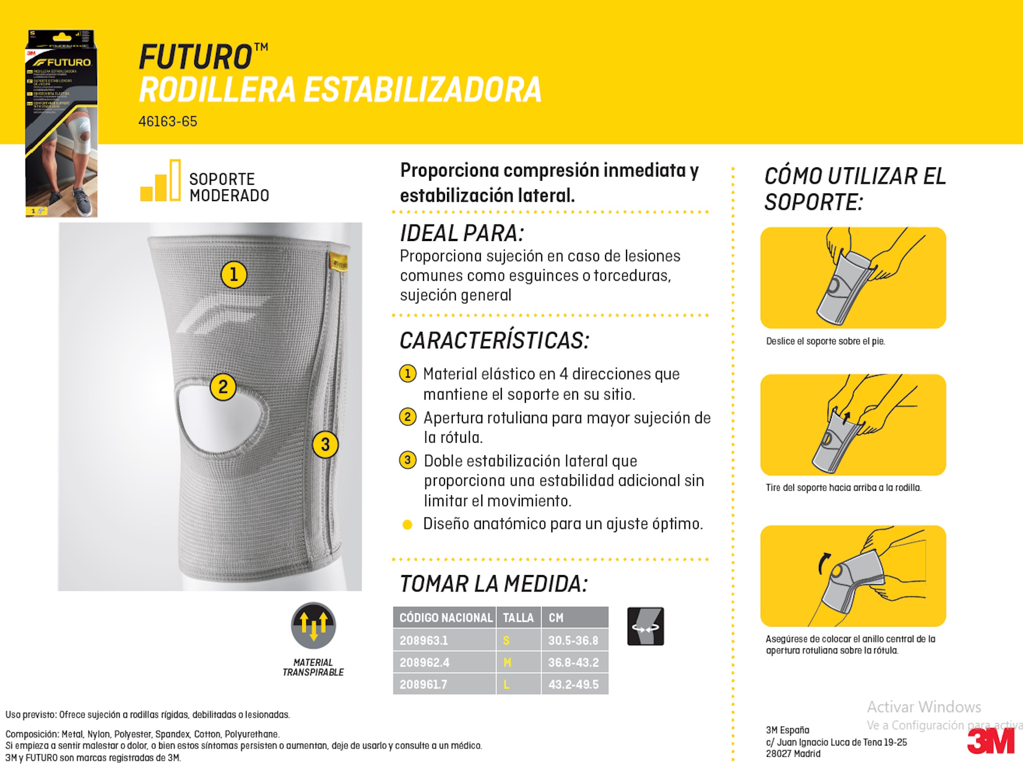 Futuro™ Rodillera Estabilizadora Talla L