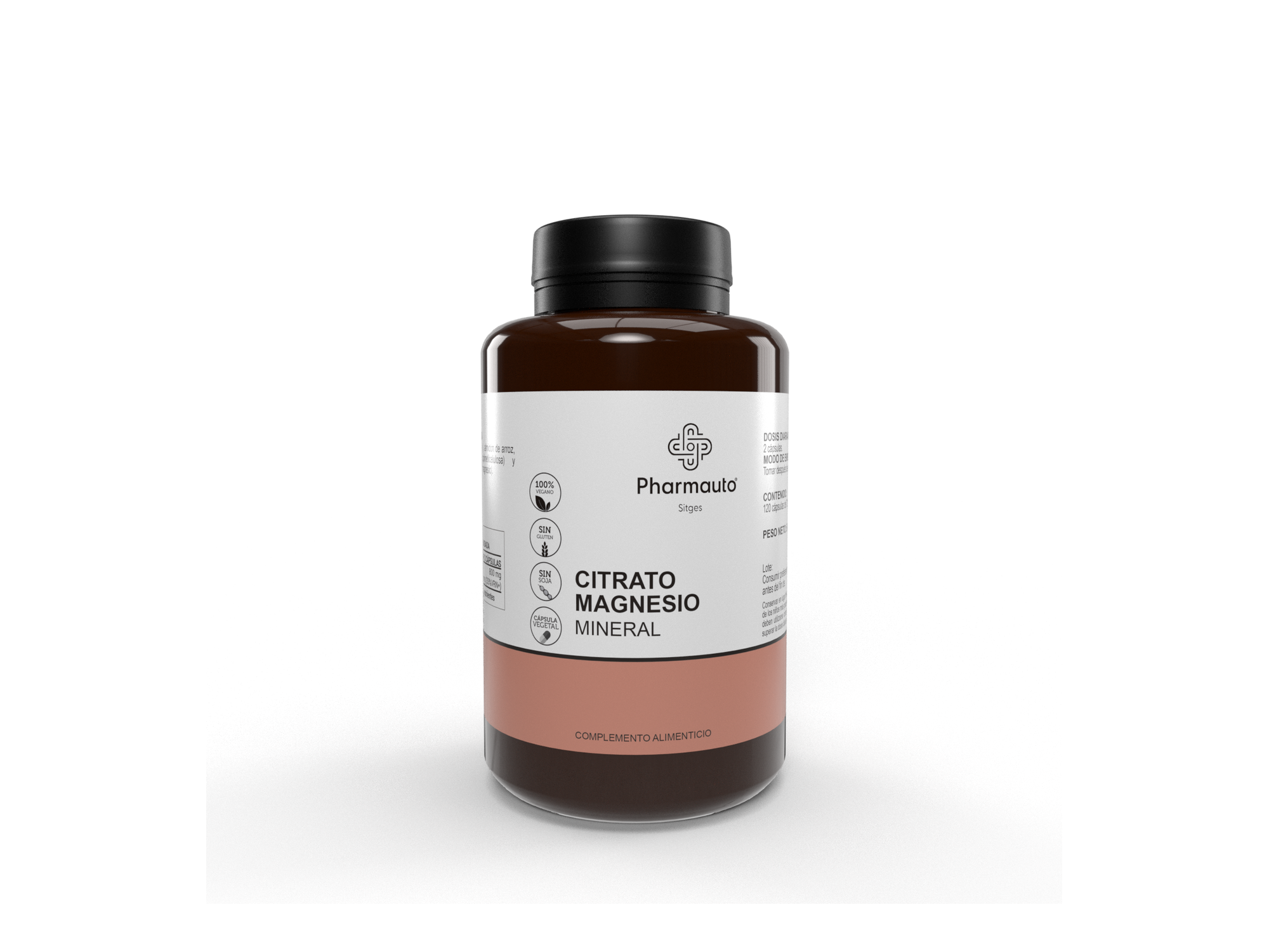 Pharmauto® Citrato de magnesio 120 cápsulas