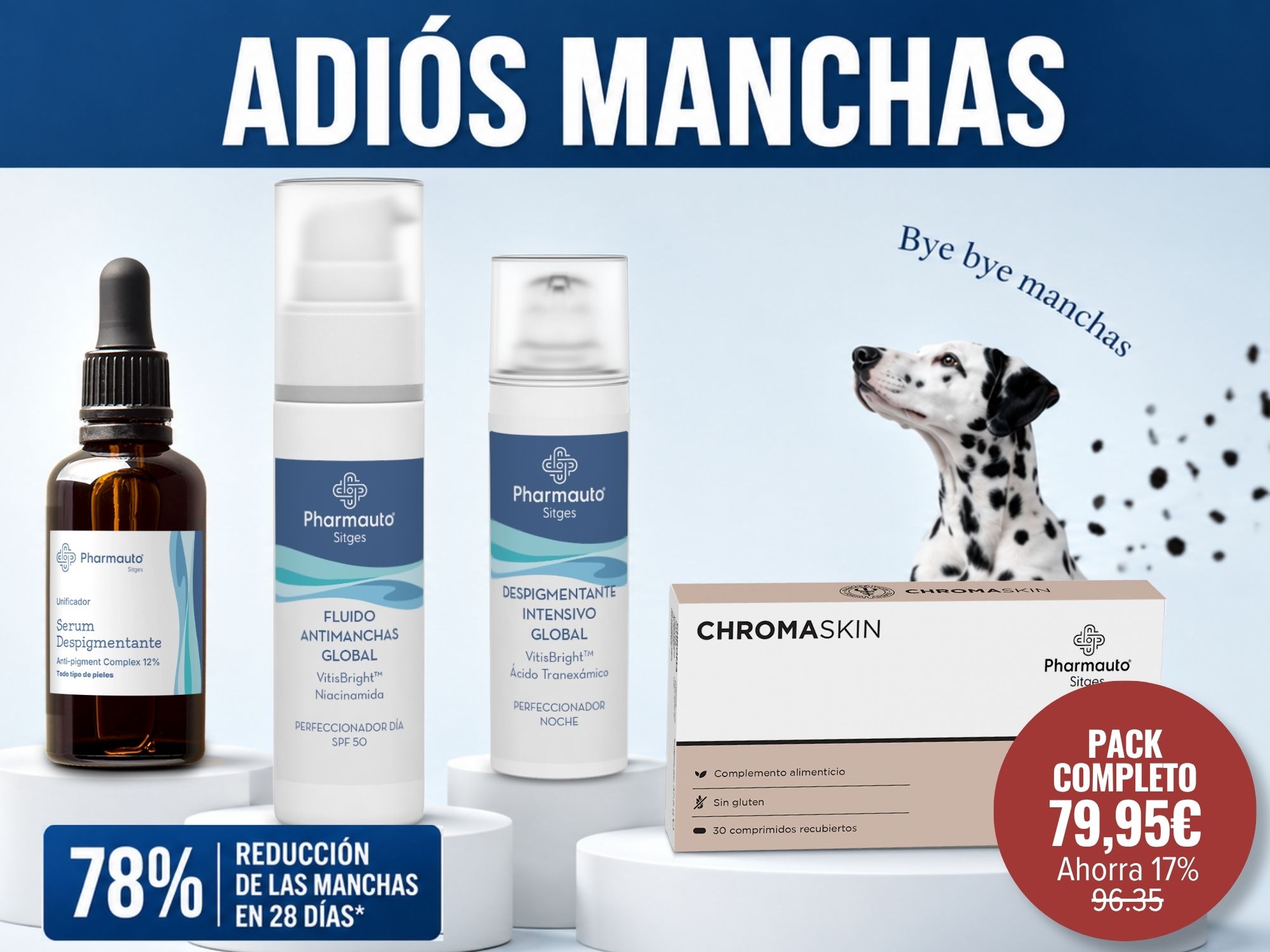 Pack Adiós Manchas Global Pharmauto® (Despigmentante)